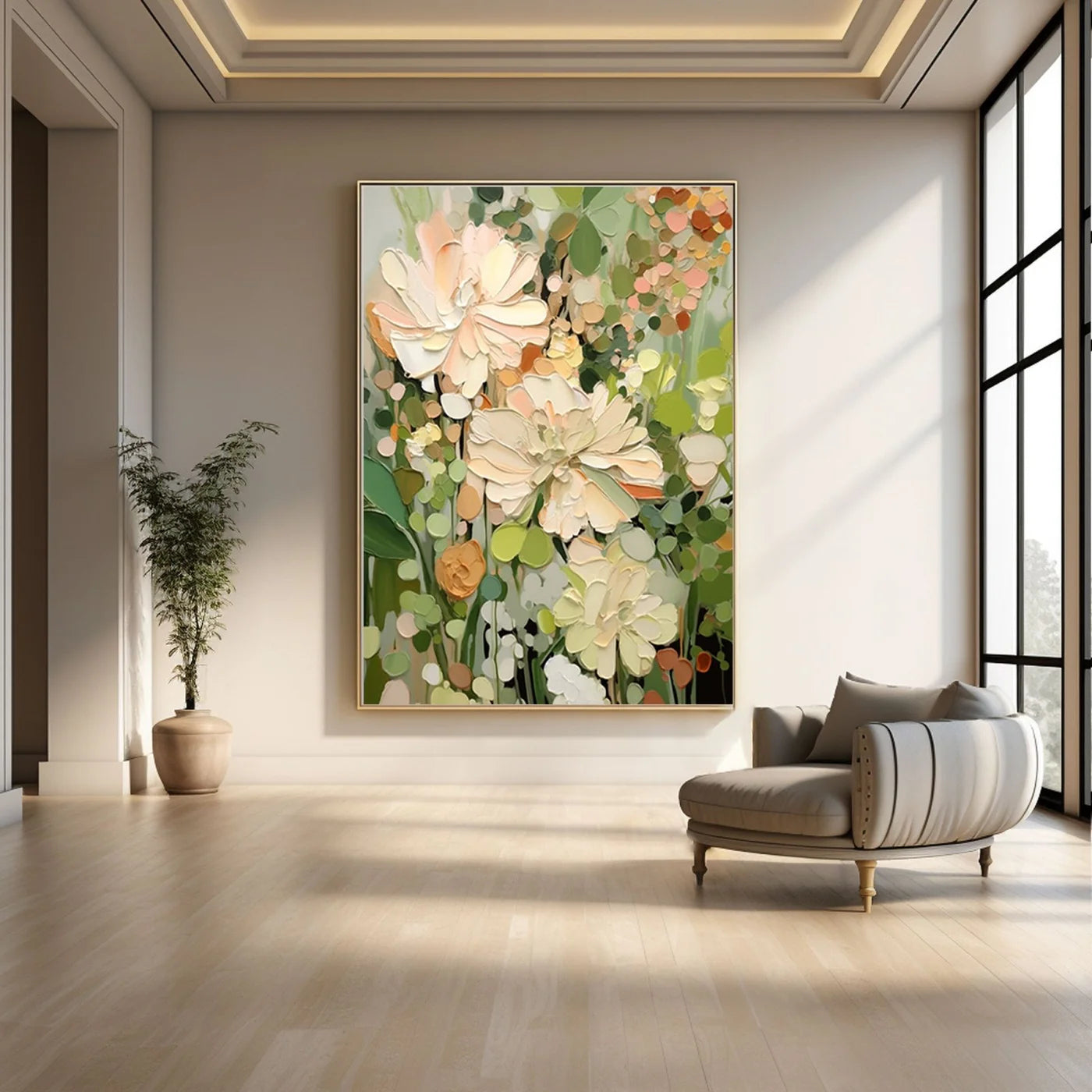 Colorful Painting "Blooming Serenade"
