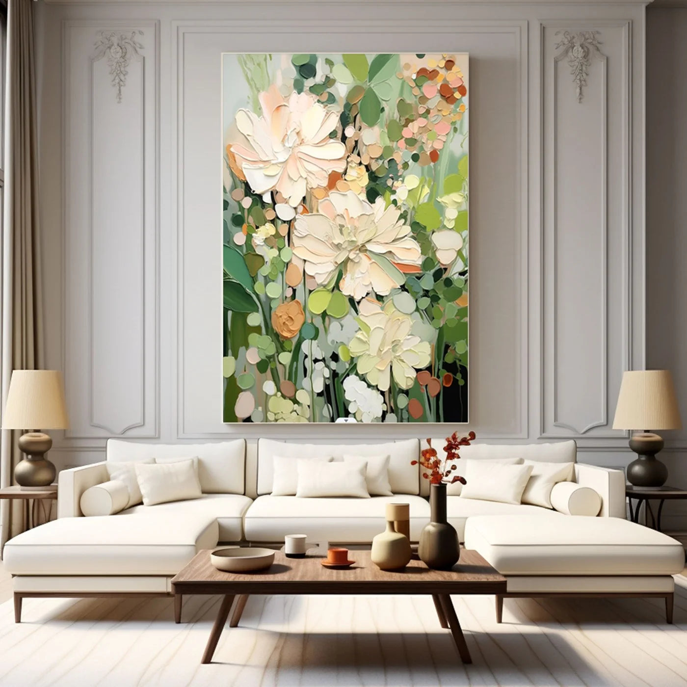 Colorful Painting "Blooming Serenade"