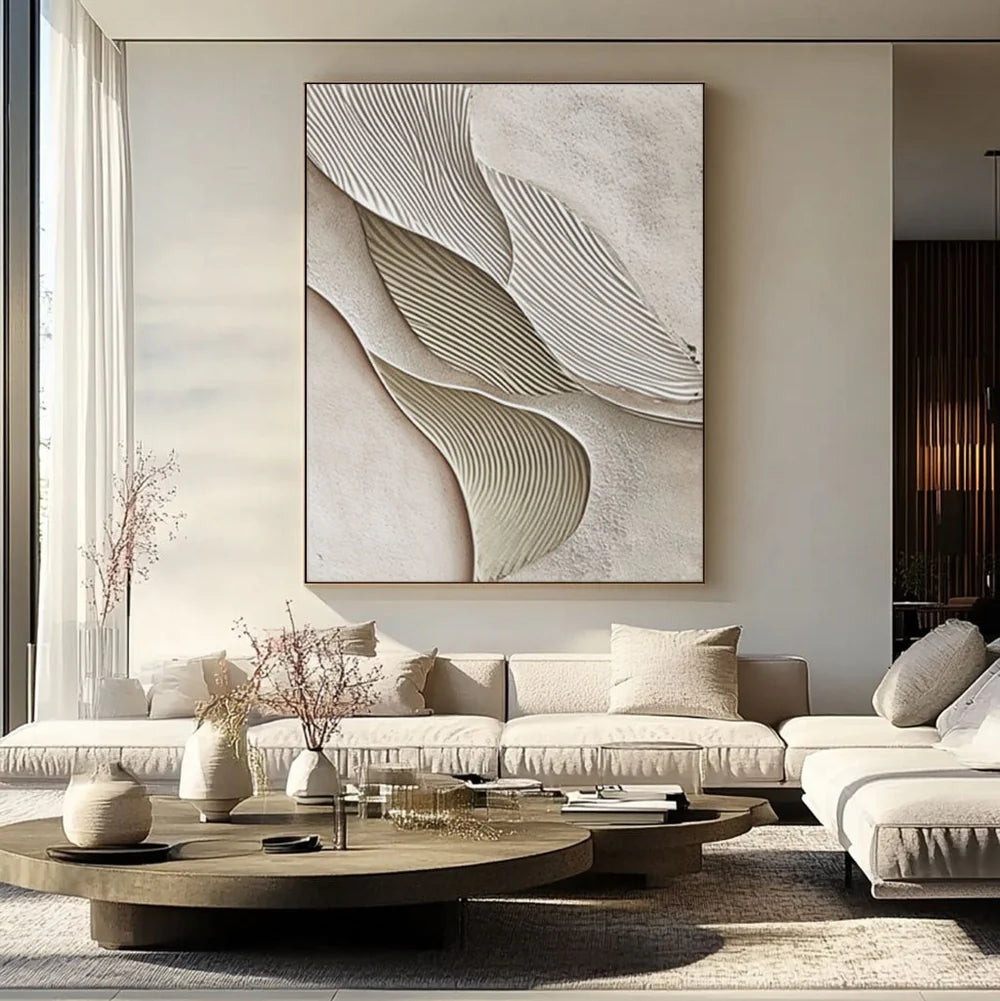 Plaster Painting "Terre Fracturée"