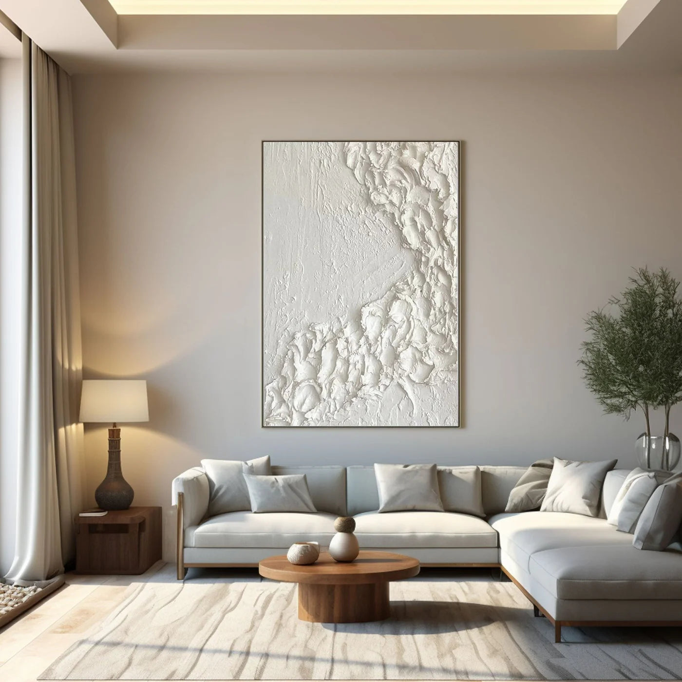 Textured Painting "Winter's Embrace"