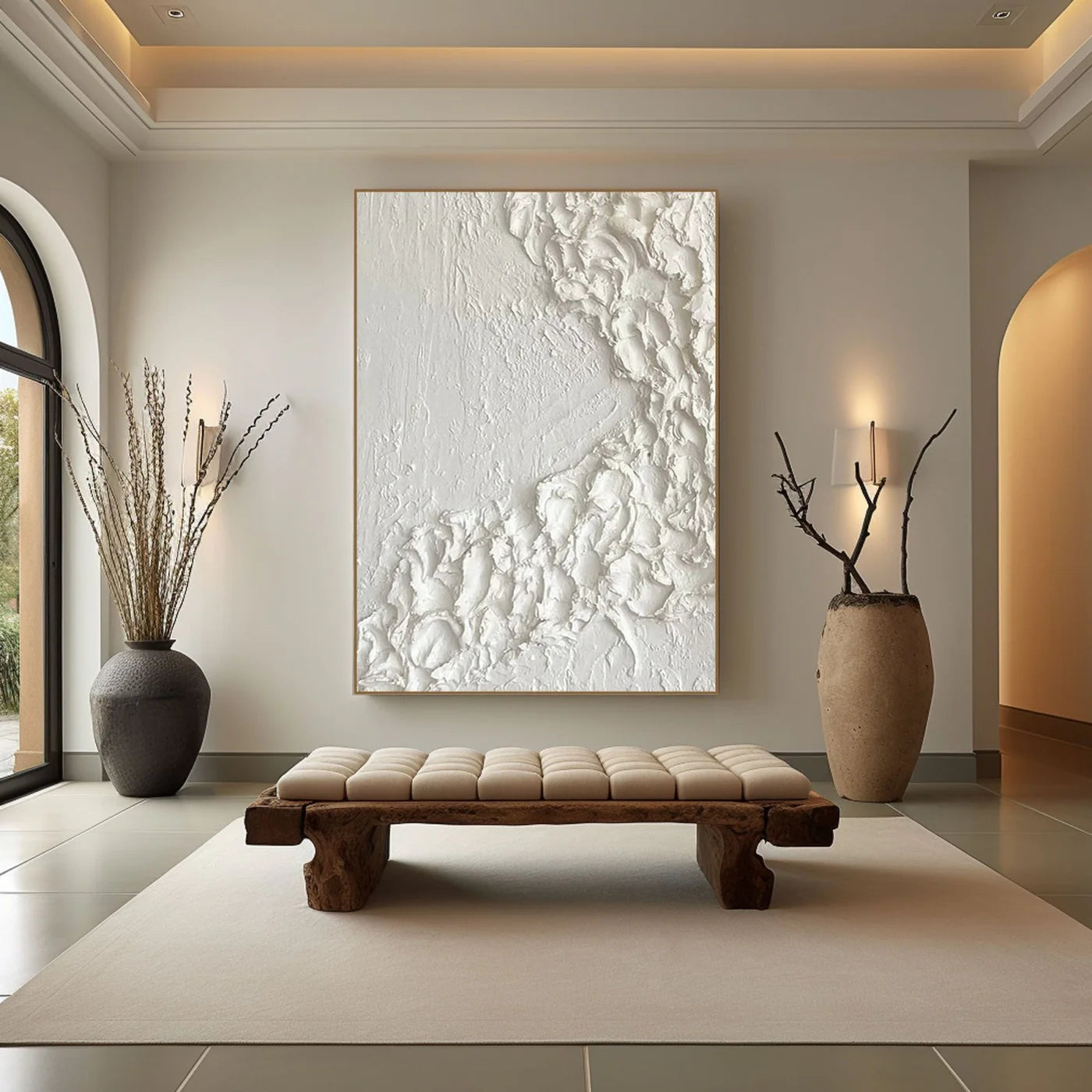 Textured Painting "Winter's Embrace"